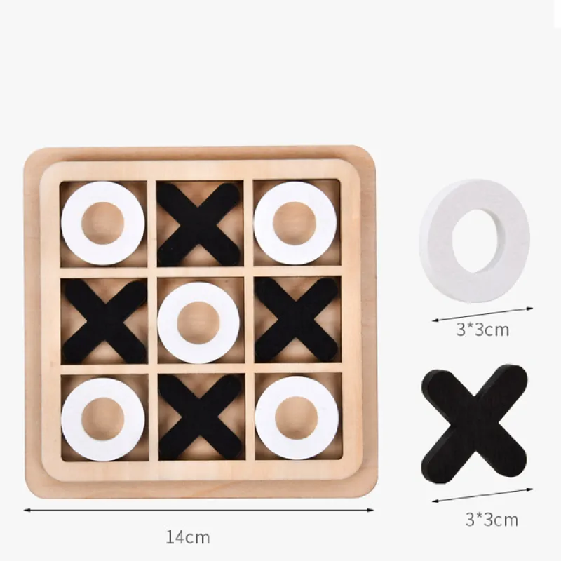 Wooden XO tabletop game